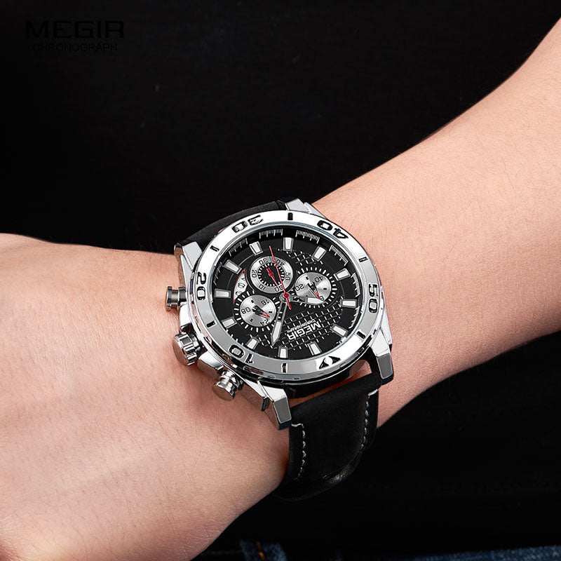 RELOJ MEGIR ORIGINAL NEGRO | SKU: MEG-17