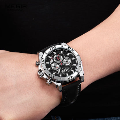 RELOJ MEGIR ORIGINAL NEGRO | SKU: MEG-17