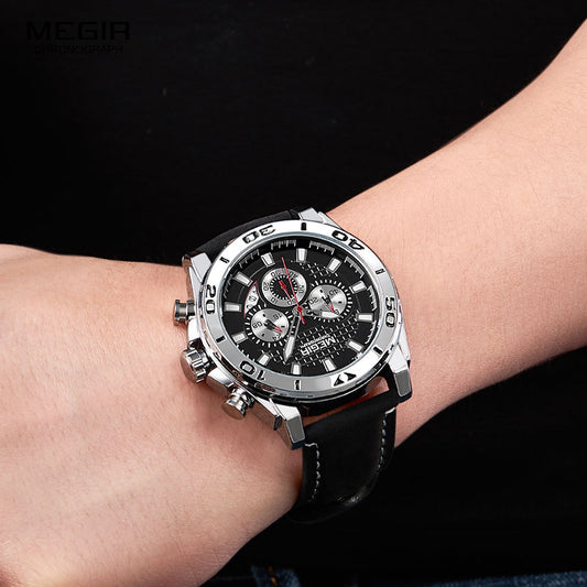 RELOJ MEGIR ORIGINAL NEGRO | SKU: MEG-17