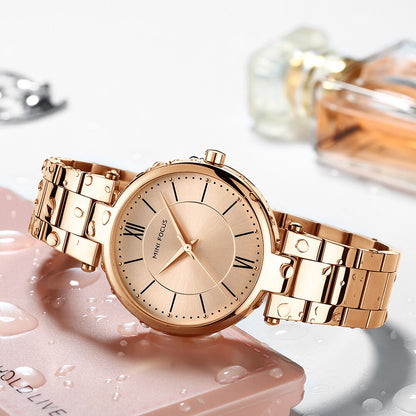 RELOJ MINIFOCUS MUJER - ELEGANTE DORADO | MIN-17