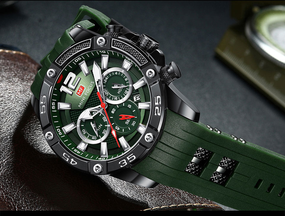 RELOJ MINIFOCUS - DEPORTIVO/CASUAL - VERDE | MIN-20