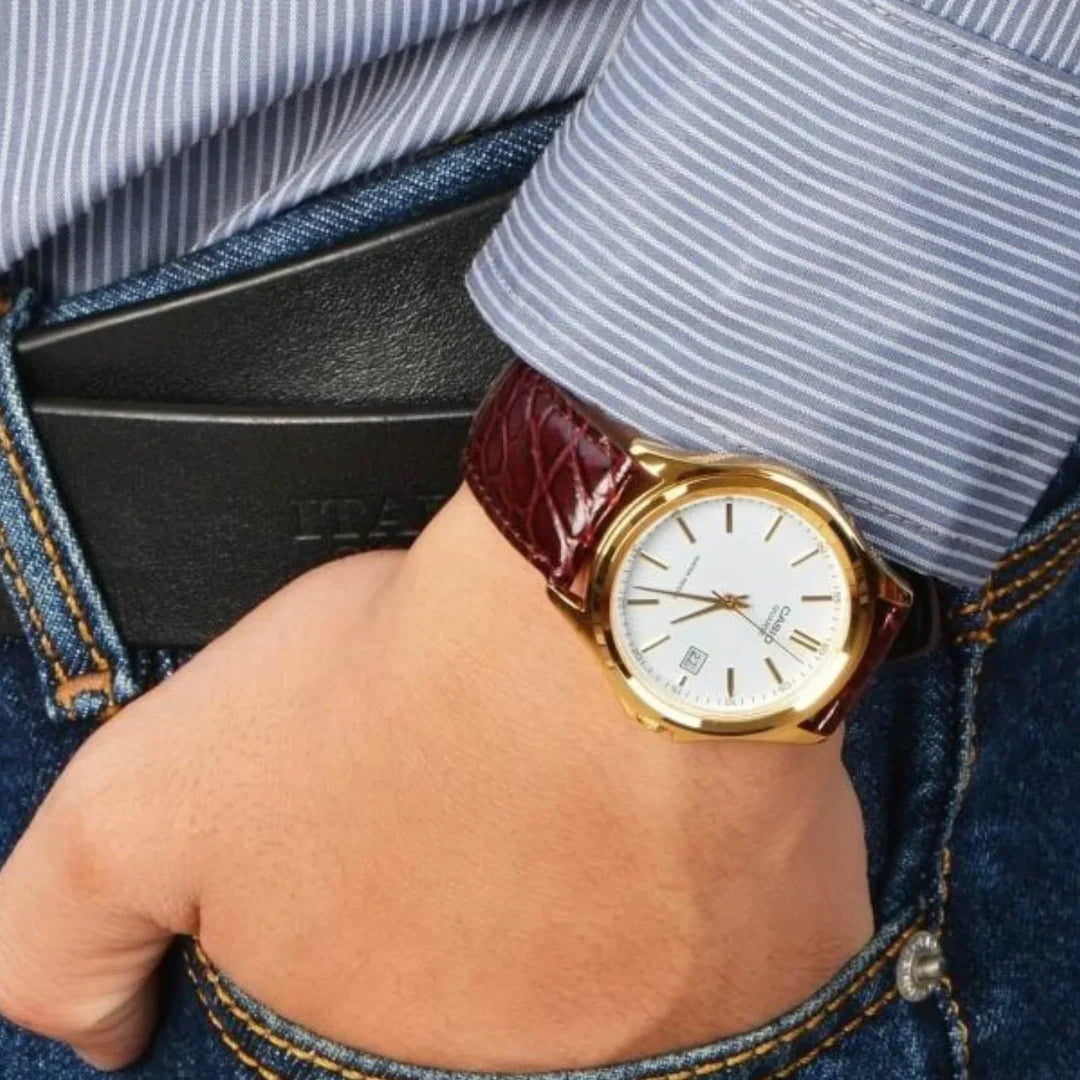 RELOJ CASIO MTP-1183Q-7ADF ORIGINAL DORADO | SKU: CAS-110