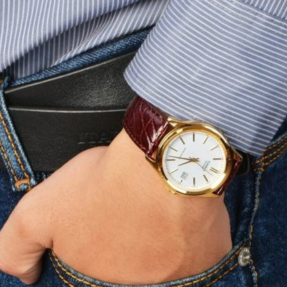 RELOJ CASIO MTP-1183Q-7ADF ORIGINAL DORADO | SKU: CAS-110