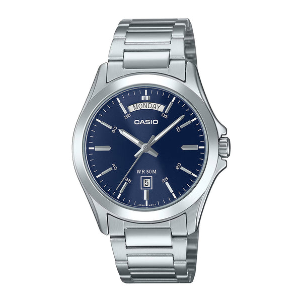 MTP-1370D | RELOJ CASIO ORIGINAL DE ACERO DORADO/PLATEADO