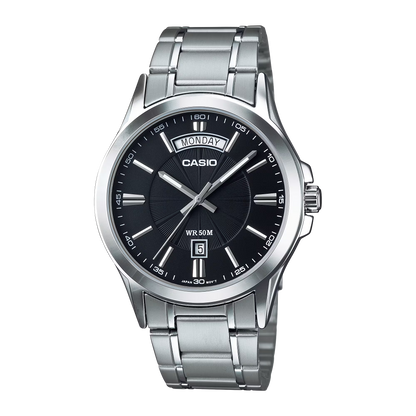 RELOJ CASIO MTP-1381D-1AVDF ORIGINAL NEGRO | SKU: CAS-105