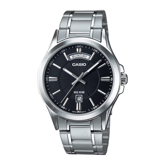 RELOJ CASIO MTP-1381D ORIGINAL PLATEADO | SKU: CAS-105 - CAS-106 - CAS-107