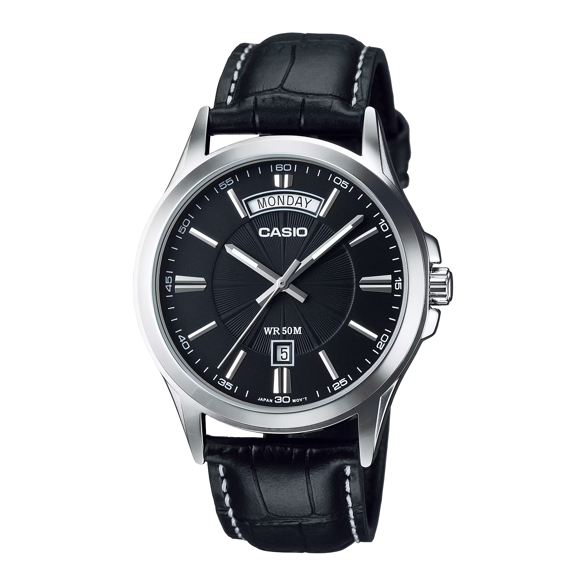 RELOJ CASIO MTP-1381L-1AVDF ORIGINAL NEGRO | CAS-126 – CLOCK PERU
