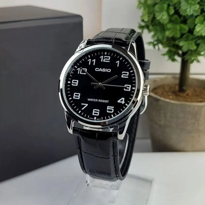 RELOJ CASIO DE CUERO PARA PAREJA DE COLOR NEGRO | CAS-40, CAS-229