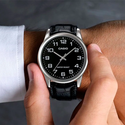 RELOJ CASIO DE CUERO PARA PAREJA DE COLOR NEGRO | CAS-40, CAS-229