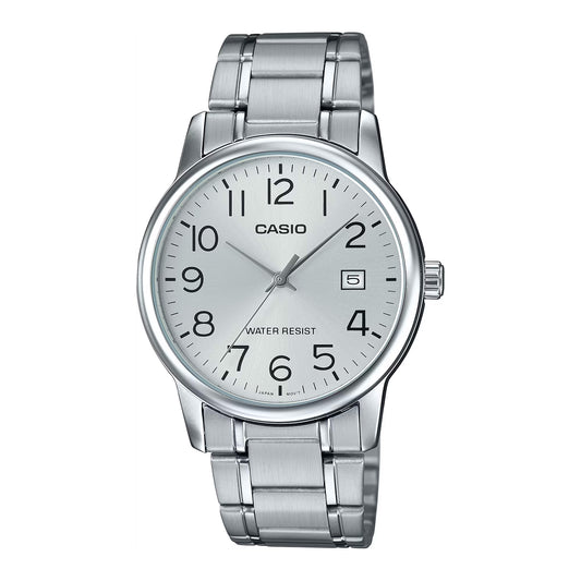 MTP-V002 | RELOJ CASIO ORIGINAL DE ACERO PLATEADO | CAS-137