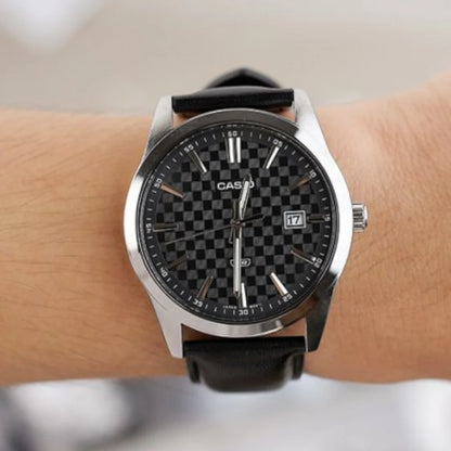 MTP-VD03 | RELOJ CASIO ORIGINAL  DE CUERO |  SKU: CAS-240