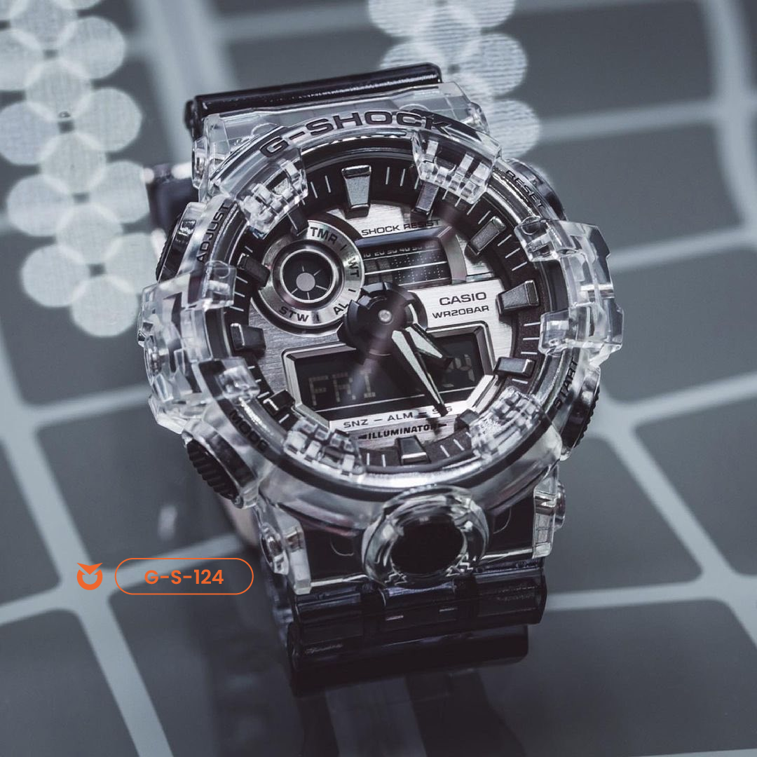 RELOJ G-SHOCK - DISCOVERY TRANSPARENTE | SKU: G-S-124 | G-S-211 | G-S-274 | G-S-101