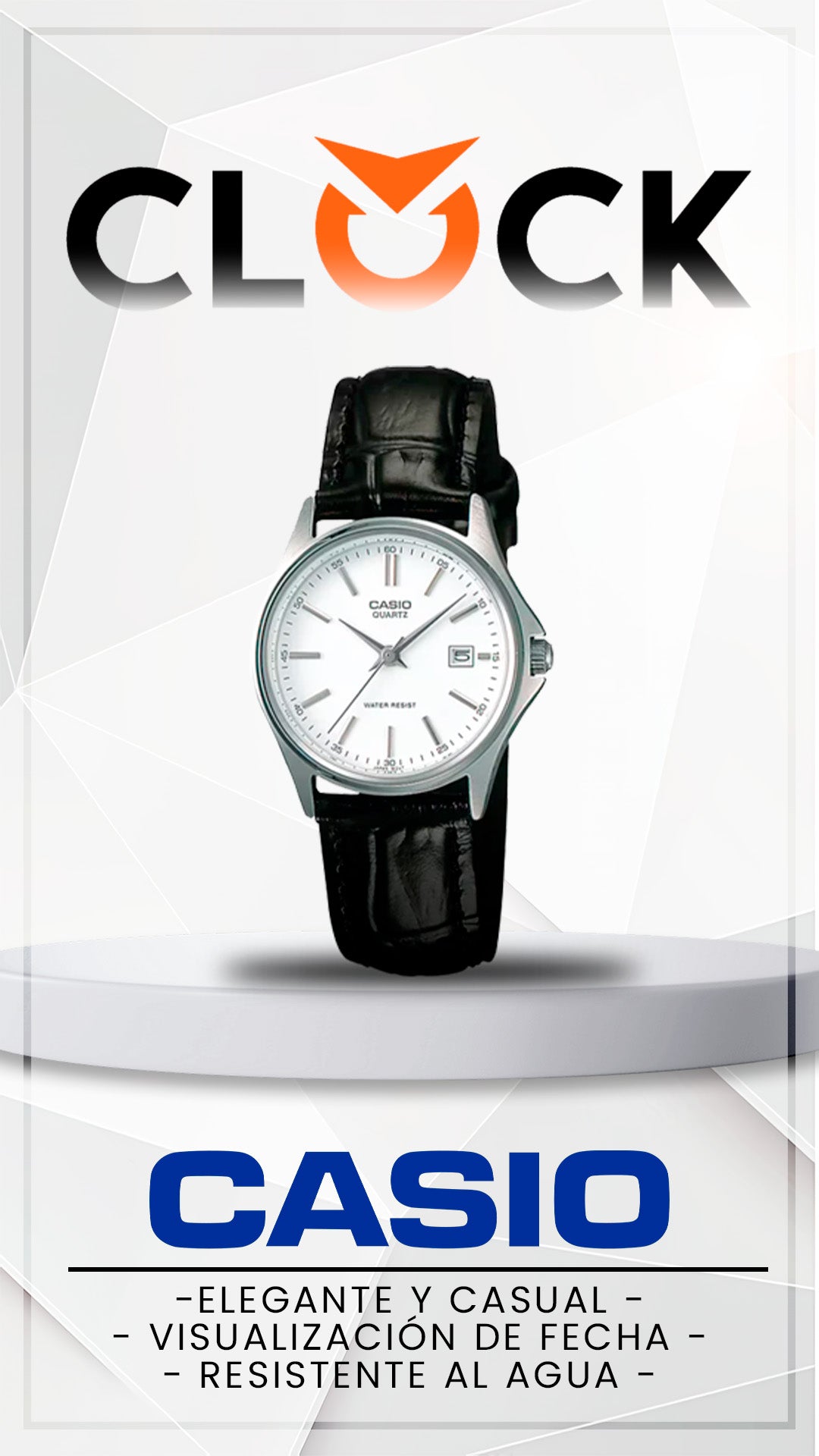 RELOJ CASIO ORIGINAL ANALÓGICO LTP-1183E-7ADF NEGRO | CAS-155