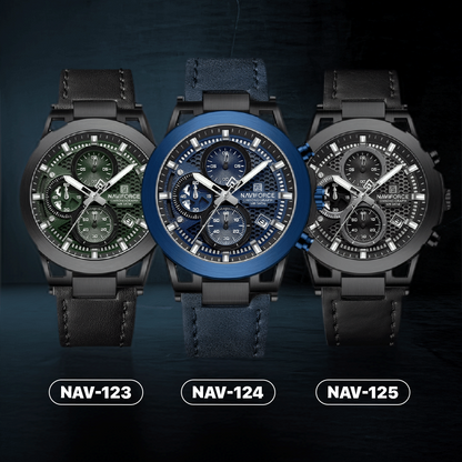 RELOJ NAVIFORCE NF8073 ORIGINAL ELEGANTE NEGRO Y AZUL | NAV-123, NAV-124, NAV-125