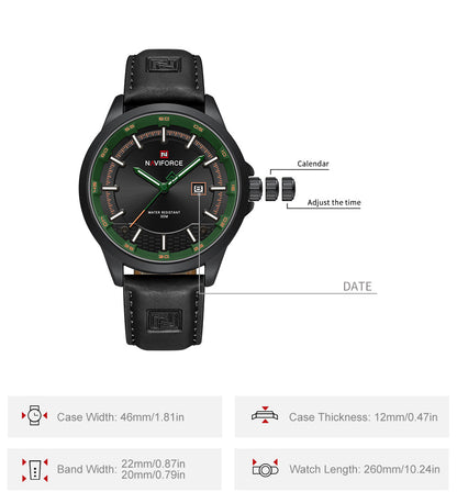 RELOJ NAVIFORCE - DIAL VERDE | SKU: NAV-126