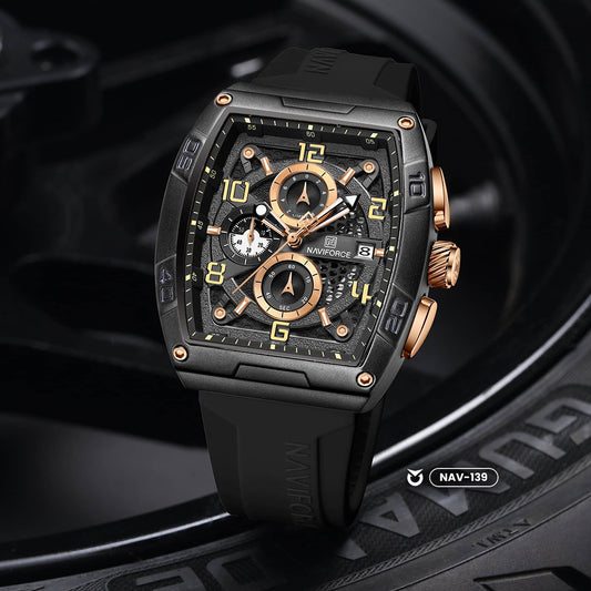 RELOJ ORIGINAL NAVIFORCE - CASUAL - NEGRO | NAV-138 | NAV-139 PARA HOMBRE