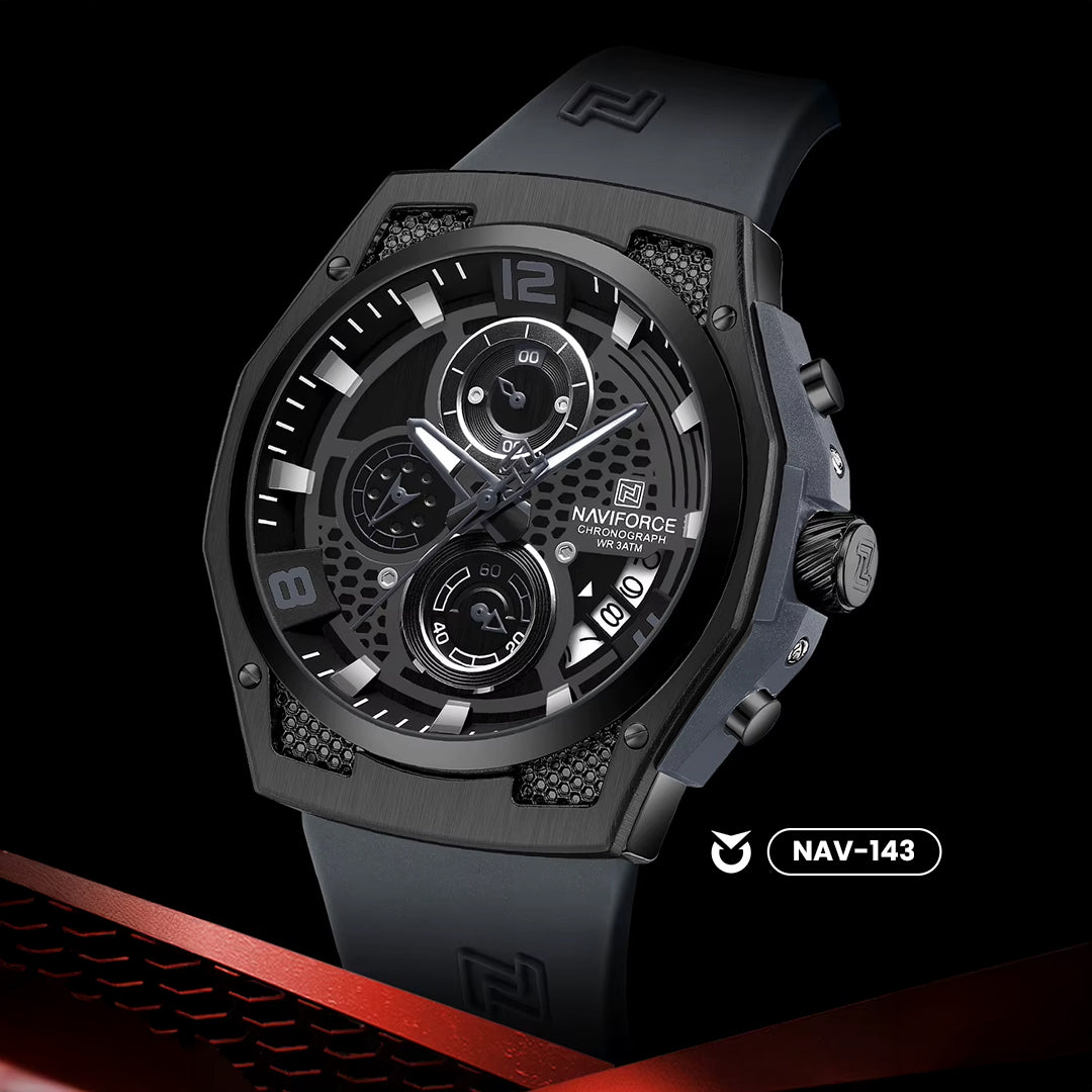 RELOJ NAVIFORCE ORIGINAL - NEGRO NF 8051T | NAV-143