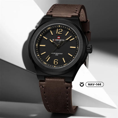RELOJ NAVIFORCE ORIGINAL - CASUAL MARRON, AZUL Y NEGRO | SKU: NAV-144, NAV-145, NAV-146
