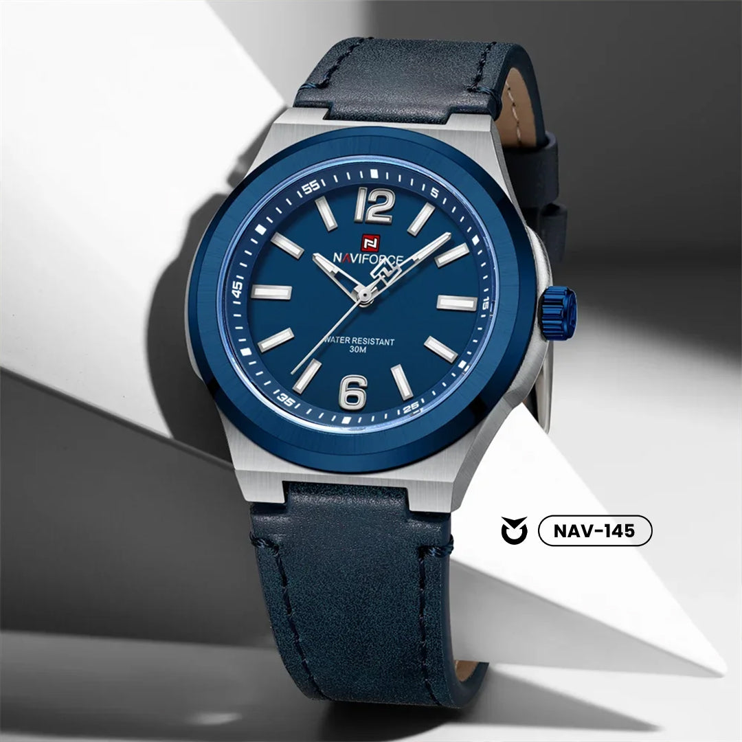 RELOJ NAVIFORCE ORIGINAL - CASUAL MARRON, AZUL Y NEGRO | SKU: NAV-144, NAV-145, NAV-146