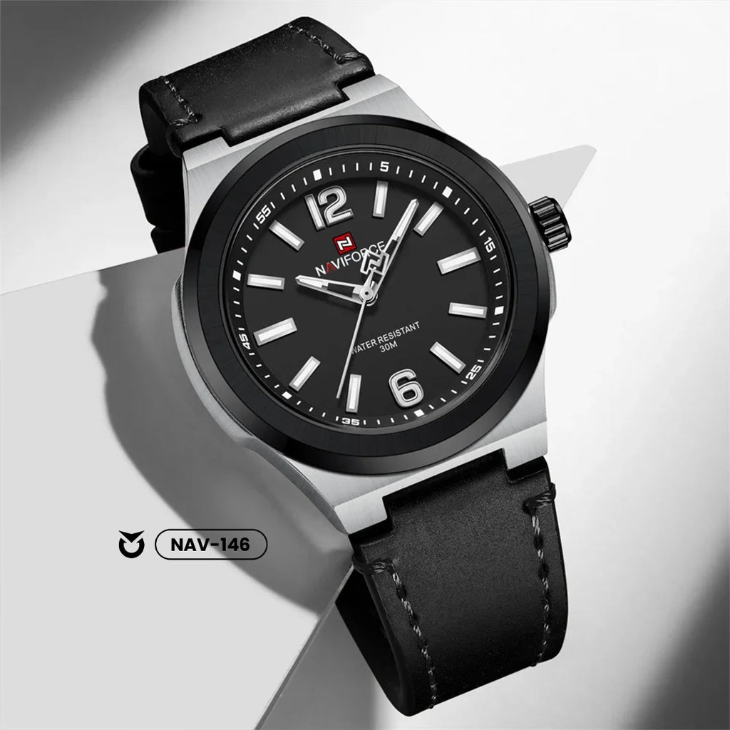 RELOJ NAVIFORCE ORIGINAL - CASUAL MARRON, AZUL Y NEGRO | SKU: NAV-144, NAV-145, NAV-146