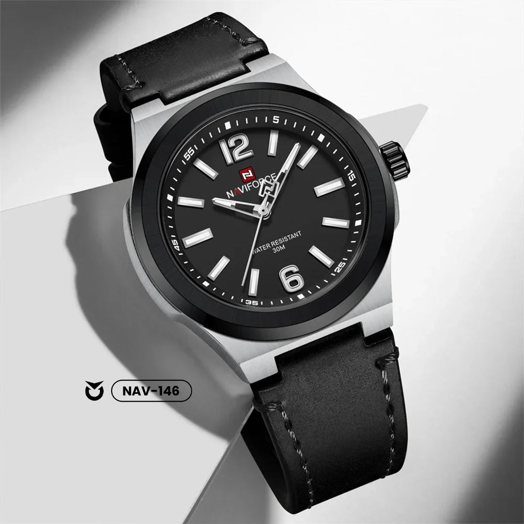 RELOJ NAVIFORCE ORIGINAL - CASUAL MARRON, AZUL Y NEGRO | SKU: NAV-144, NAV-145, NAV-146
