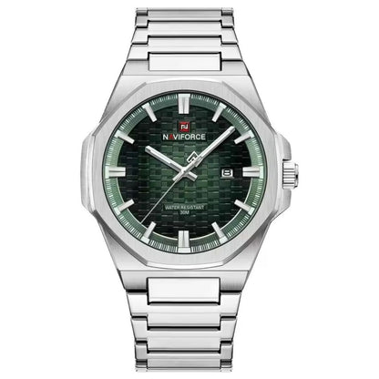 RELOJ ORIGINAL NAVIFORCE - ELEGANTE Y CASUAL - PLATEADO | NAV-155