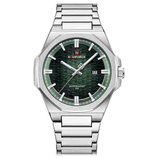 RELOJ ORIGINAL NAVIFORCE - ELEGANTE Y CASUAL - PLATEADO | NAV-155