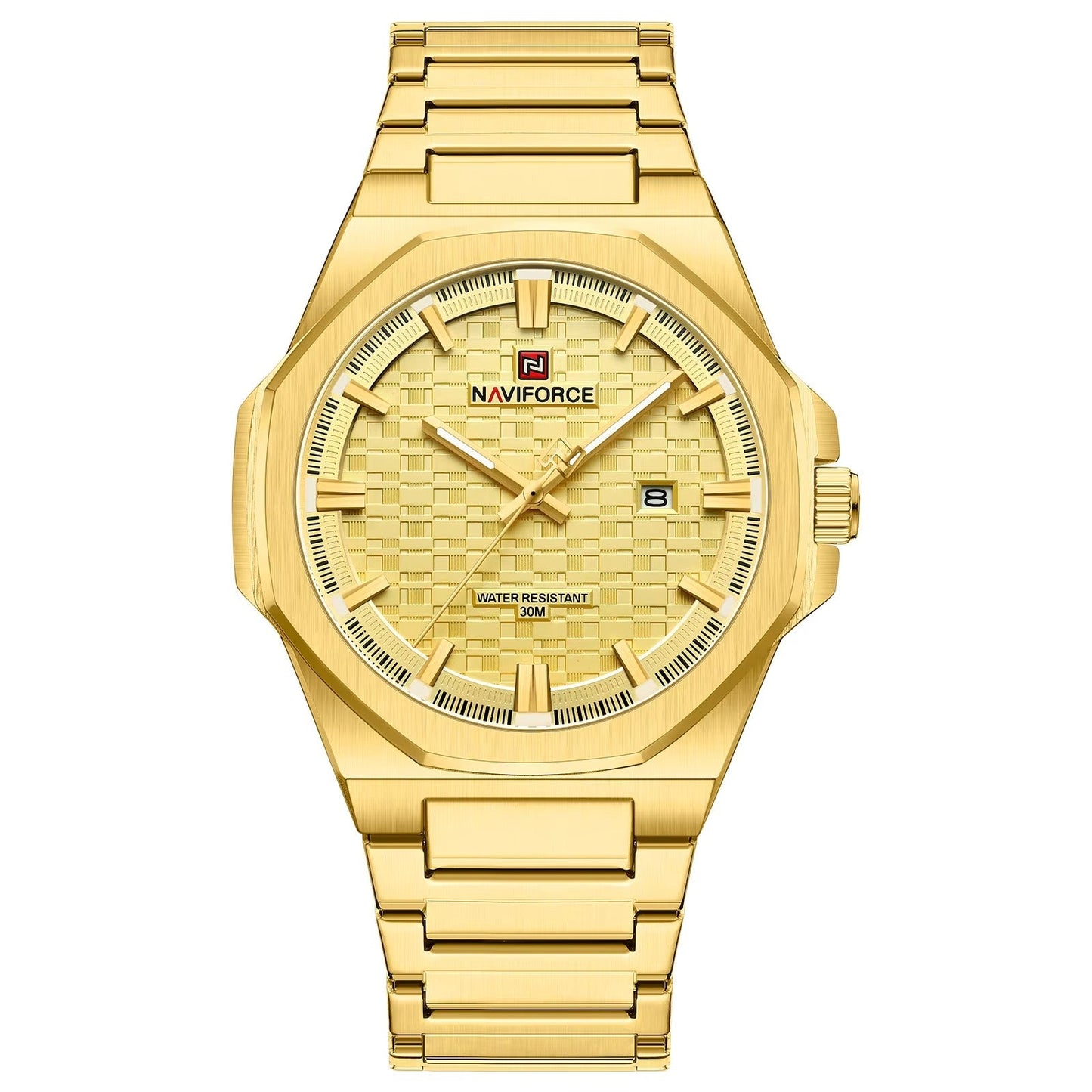 RELOJ ORIGINAL NAVIFORCE - ELEGANTE Y CASUAL - DORADO | NAV-157