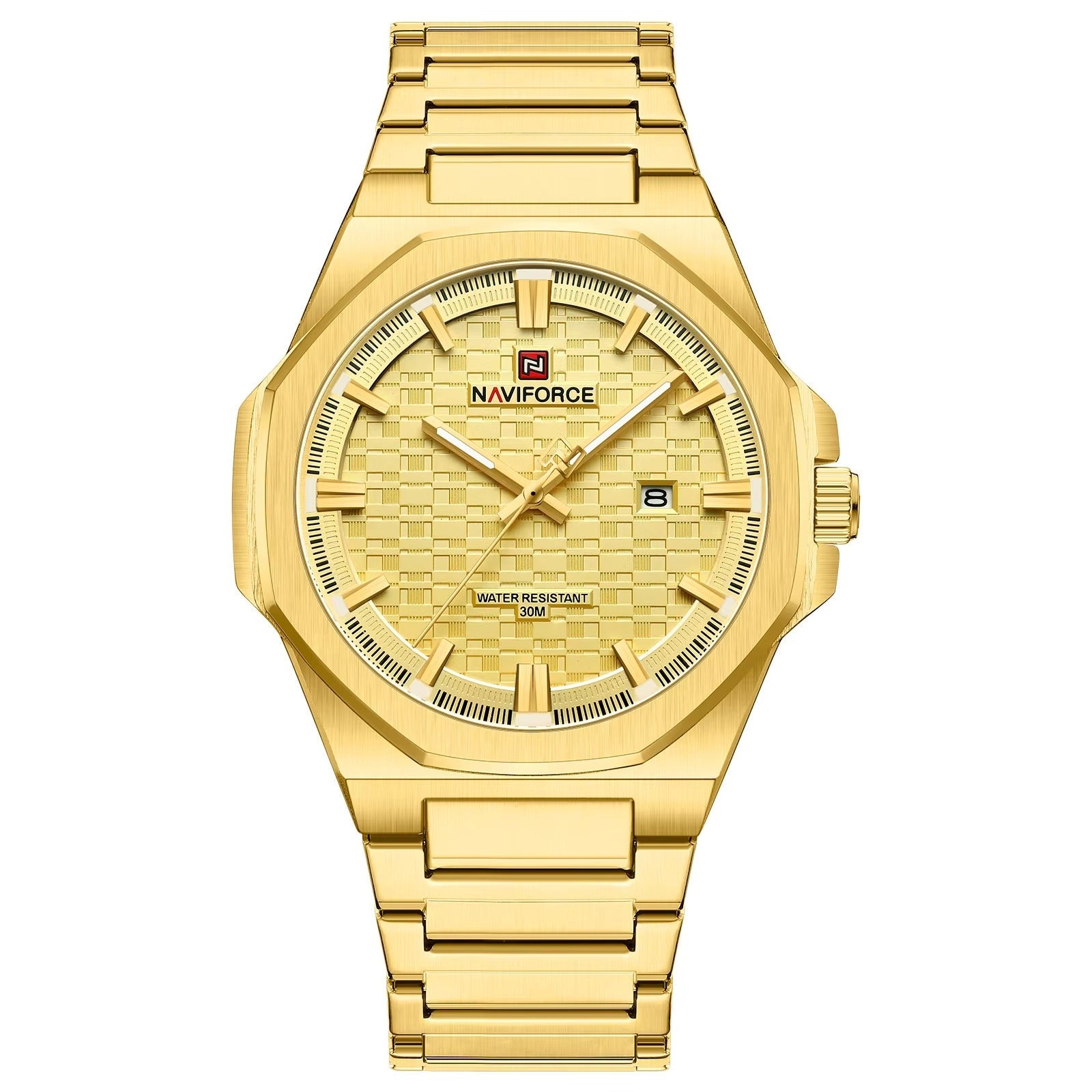 RELOJ ORIGINAL NAVIFORCE - ELEGANTE Y CASUAL - DORADO | NAV-157