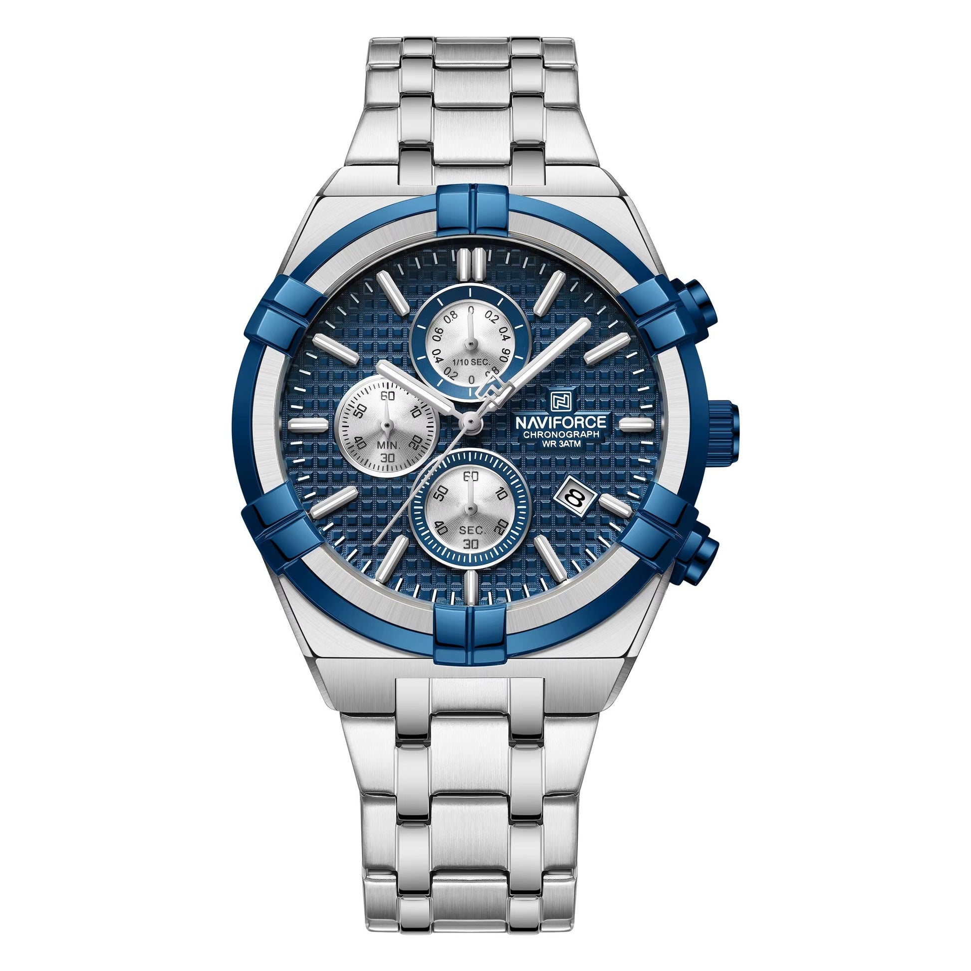 RELOJ NAVIFORCE ORIGINAL PLATEADO | NAV-165, NAV-166, NAV-167