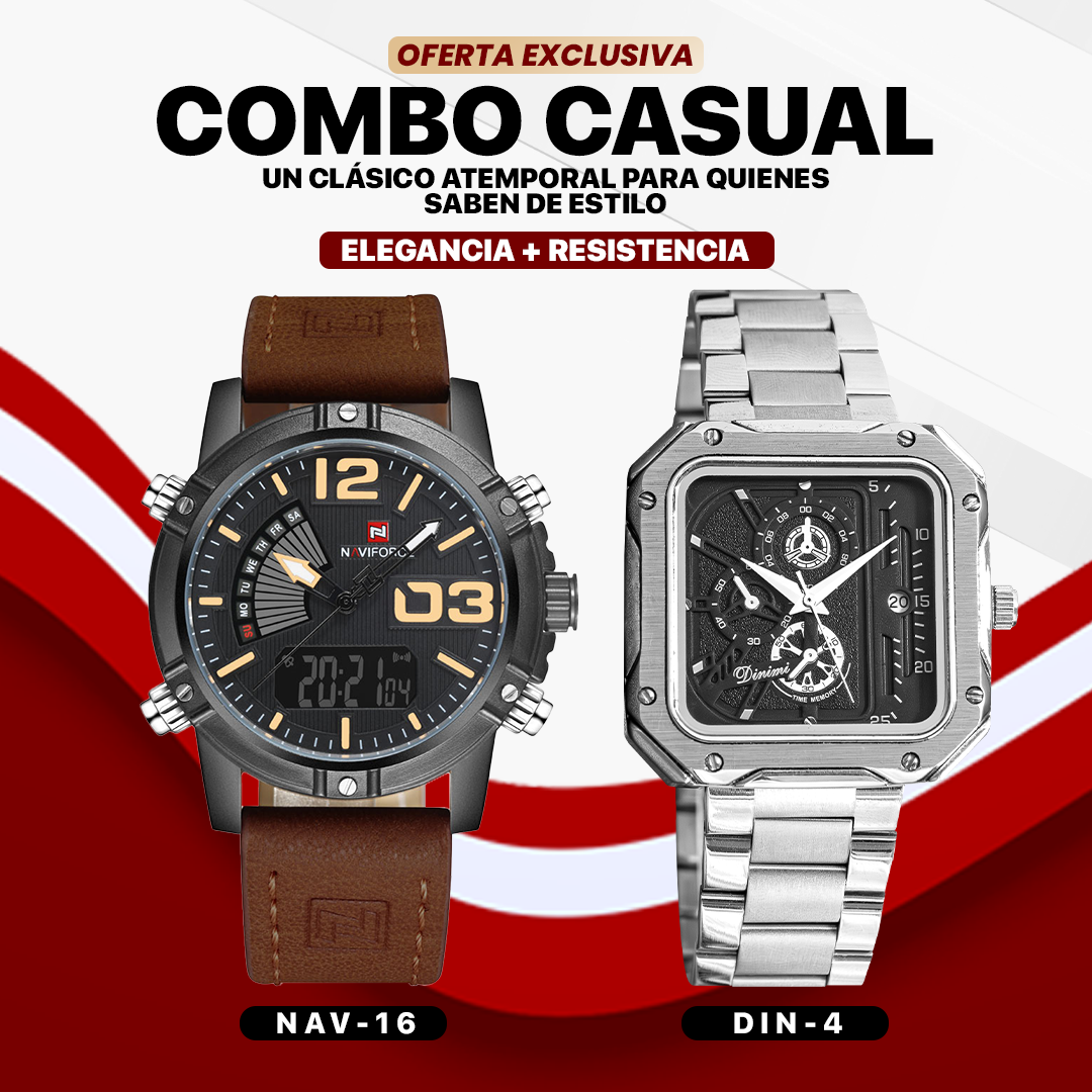Combo Exclusivo #4: NAVIFORCE + DINIMI | NAV-16 / DIN-4