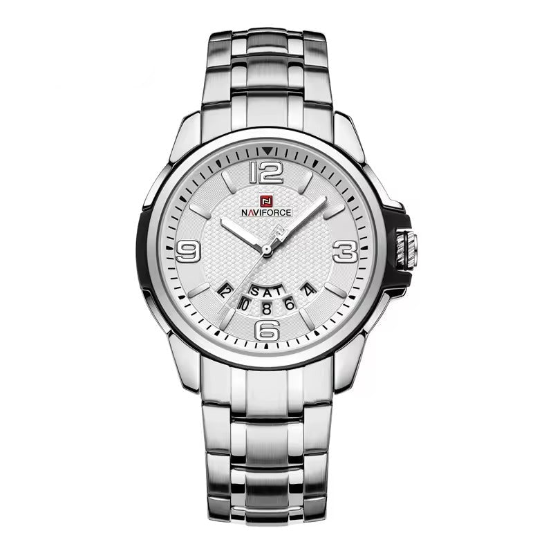 RELOJ NAVIFORCE ORIGINAL PLATEADO| NAV-181, NAV-183