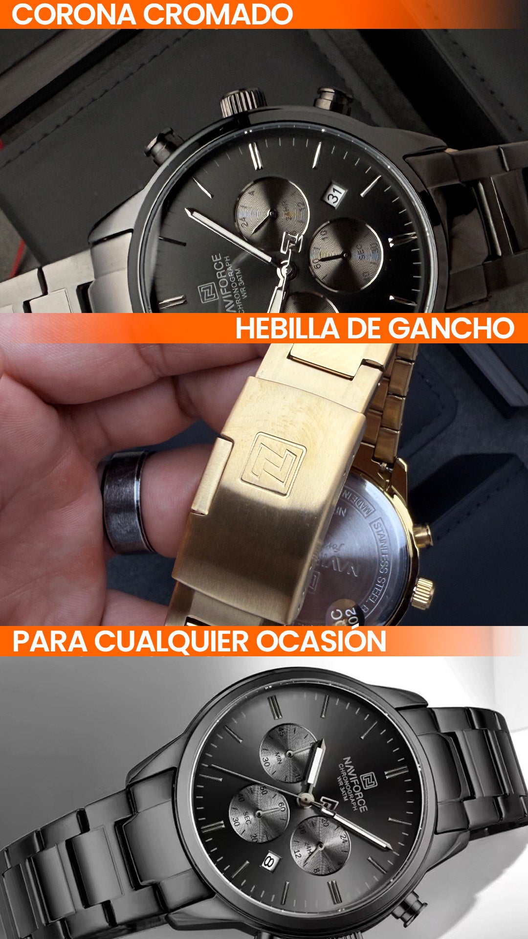 RELOJES NAVIFORCE CASUAL ELEGANTE ORIGINALES | NF8076