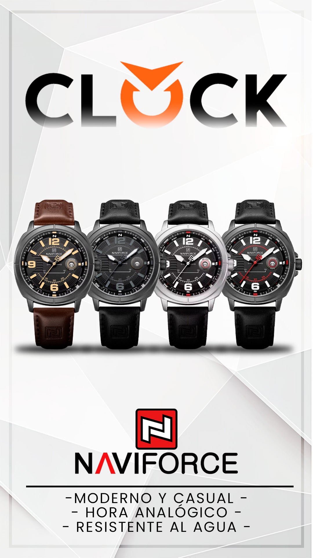RELOJES CASUAL ELEGANTE NAVIFORCE NF8078 ORIGINALES | NAV-200, NAV-201, NAV-202, NAV-203, NAV-257
