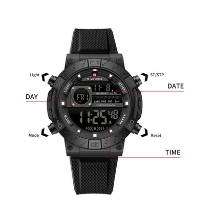 RELOJ NAVIFORCE NF9241T ORIGINAL NEGRO, VERDE PLATA Y VERDE  | NAV-211, NAV-212, NAV-213