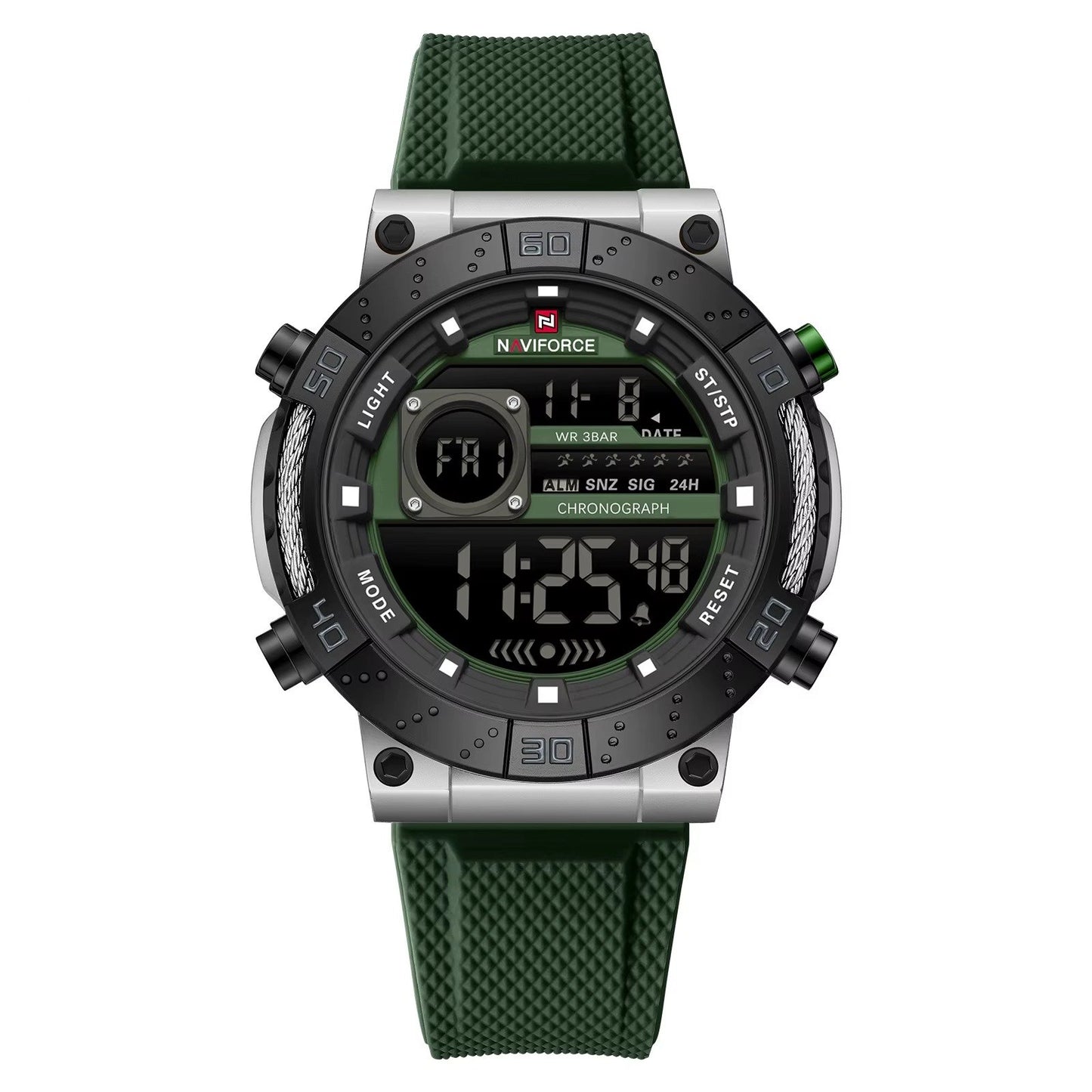RELOJ NAVIFORCE NF9241T ORIGINAL NEGRO, VERDE PLATA Y VERDE  | NAV-211, NAV-212, NAV-213