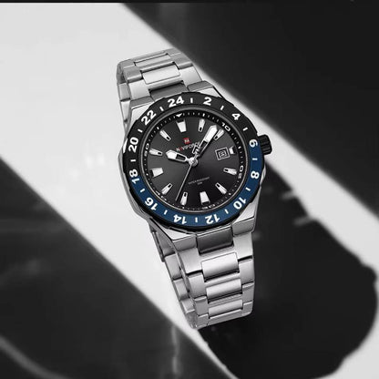 RELOJ NAVIFORCE NF9249 ORIGINAL ELEGANTE DORADO, AZUL Y NEGRO | NAV-218, NAV-219, NAV-220