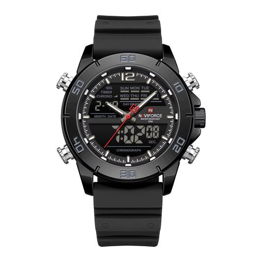 RELOJ NAVIFORCE NF9253T ORIGINAL - DEPORTIVO NEGRO | NAV-221