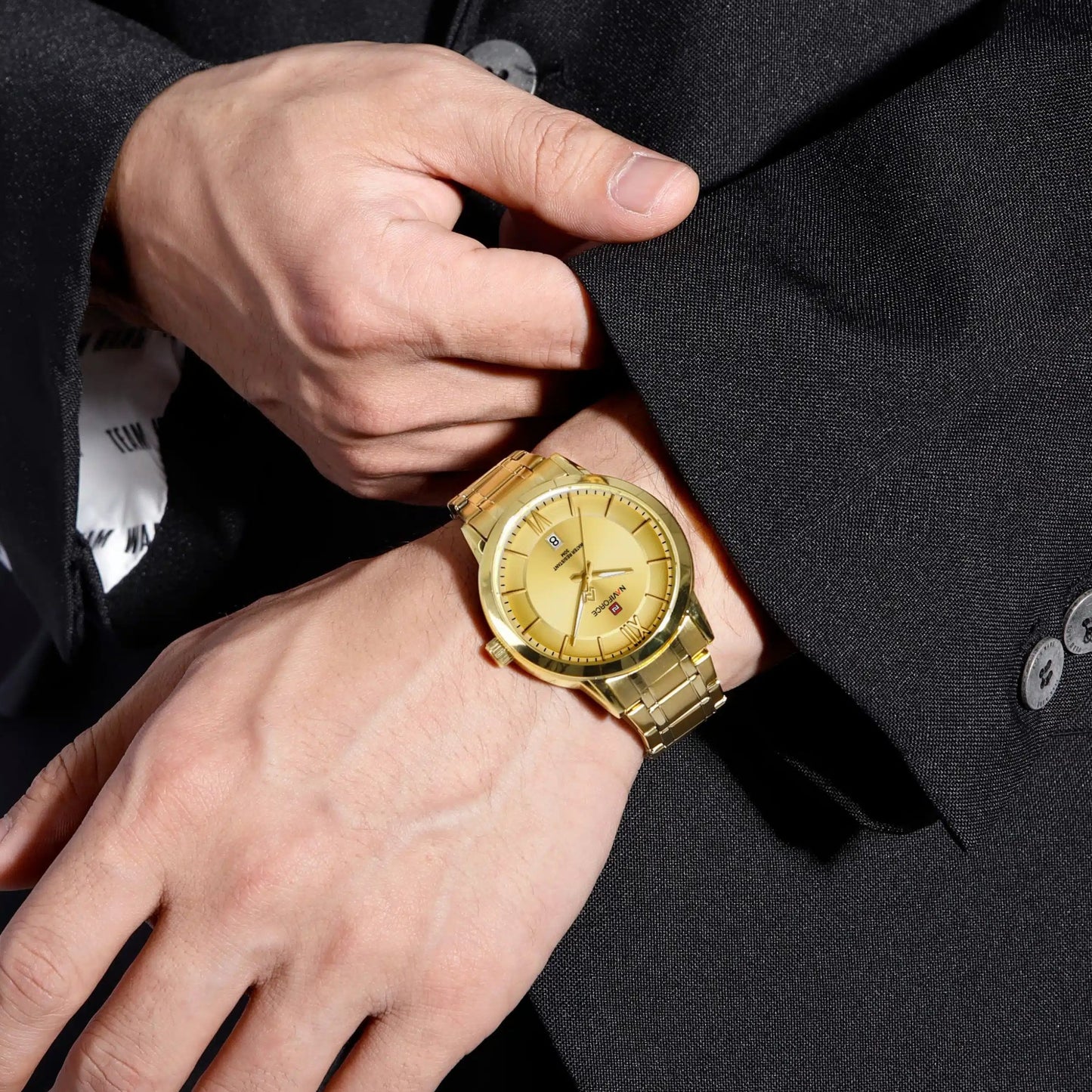 RELOJ NAVIFORCE ORIGINAL NF9254 ELEGANTE - NEGRO PLATA, BLANCO, NEGRO, ORO PLATA, DORADO Y ORO NEGRO | NAV-223, NAV-224, NAV-225, NAV-226, NAV-227, NAV-228