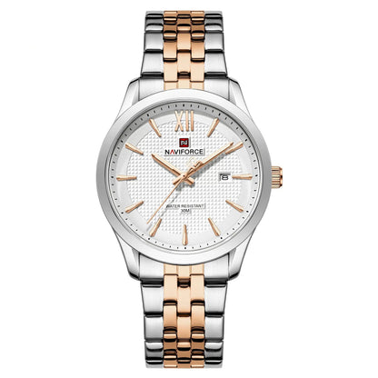 RELOJ NAVIFORCE ORIGINAL NF9255 ELEGANTE - PLATEADO | NAV-232