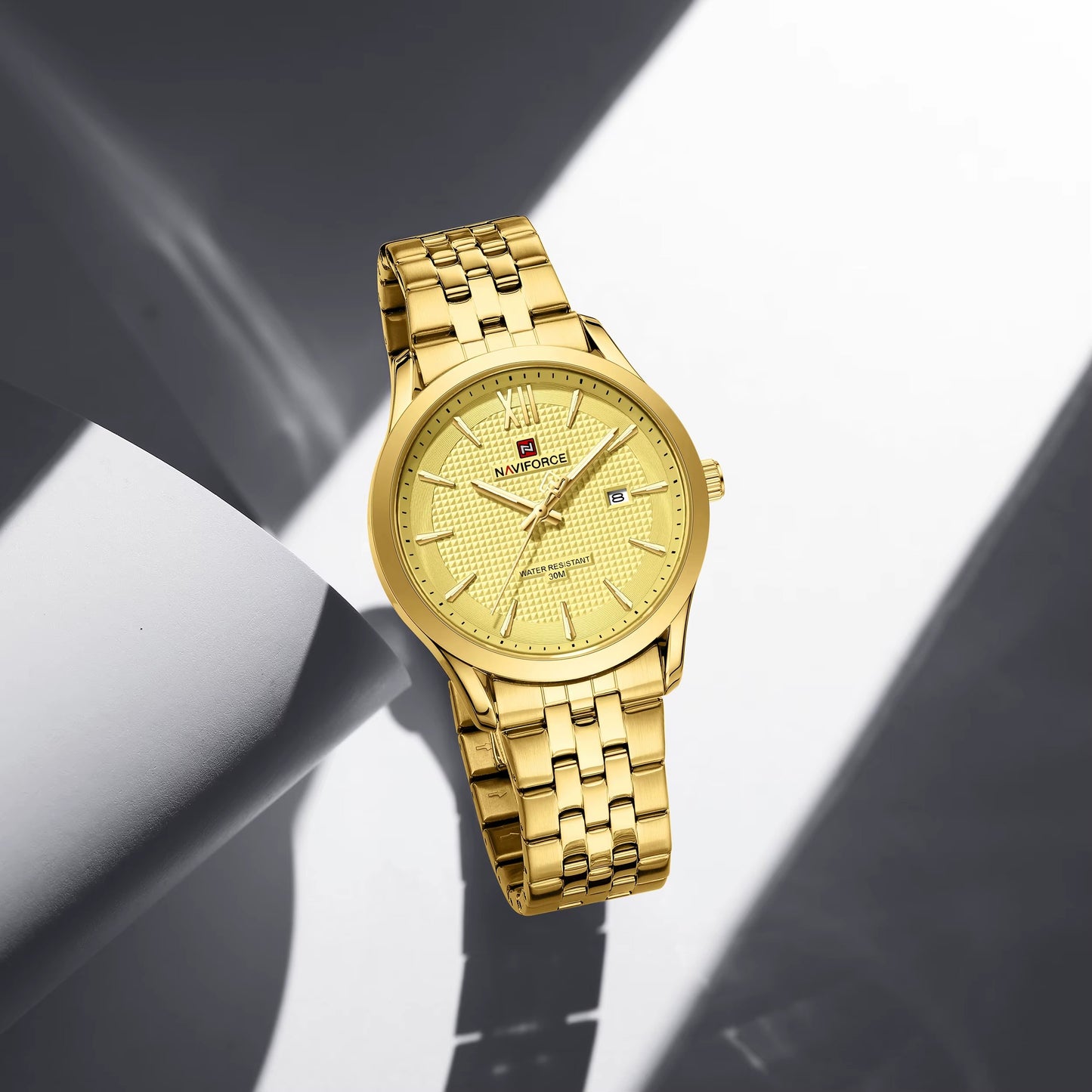 RELOJ NAVIFORCE ORIGINAL NF9255 ELEGANTE - BLANCO, NEGRO, AZUL, PLATEADO Y DORADO | NAV-229, NAV-230, NAV-231, NAV-232, NAV-233