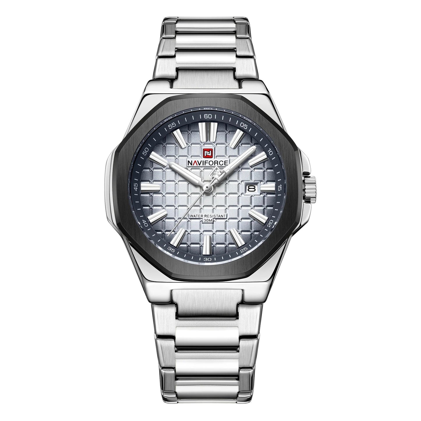 RELOJ ORIGINAL NAVIFORCE - ELEGANTE Y CASUAL - PLATEADO  | NAV-237