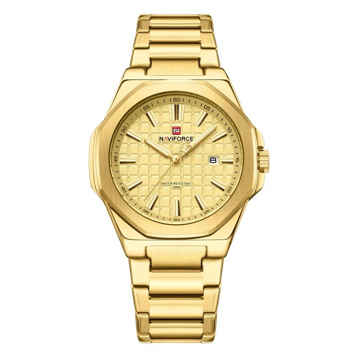 RELOJ ORIGINAL NAVIFORCE - ELEGANTE Y CASUAL - DORADO | NAV-238