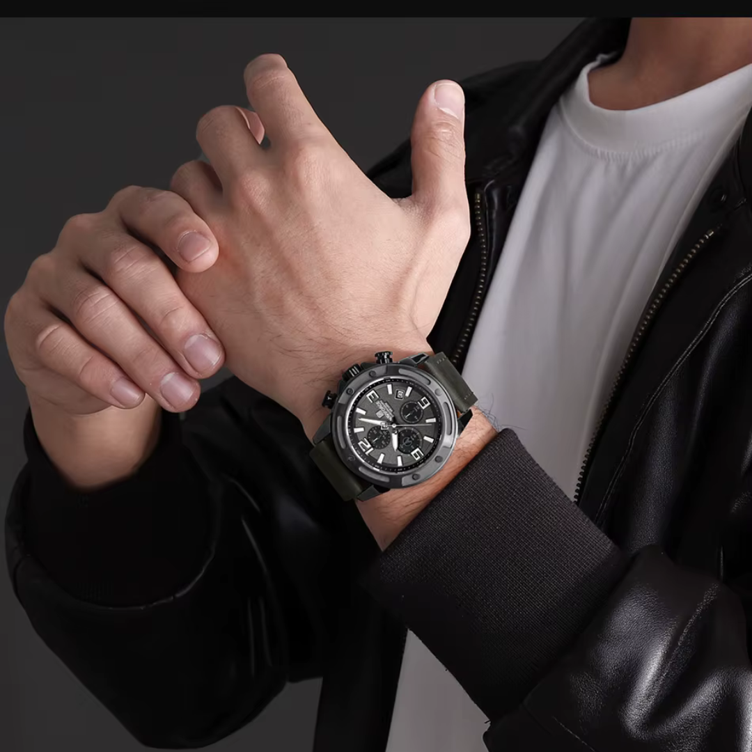 RELOJ NAVIFORCE NF 8074 ORIGINAL NEGRO Y AZUL | NAV-114, NAV-115, NAV-256