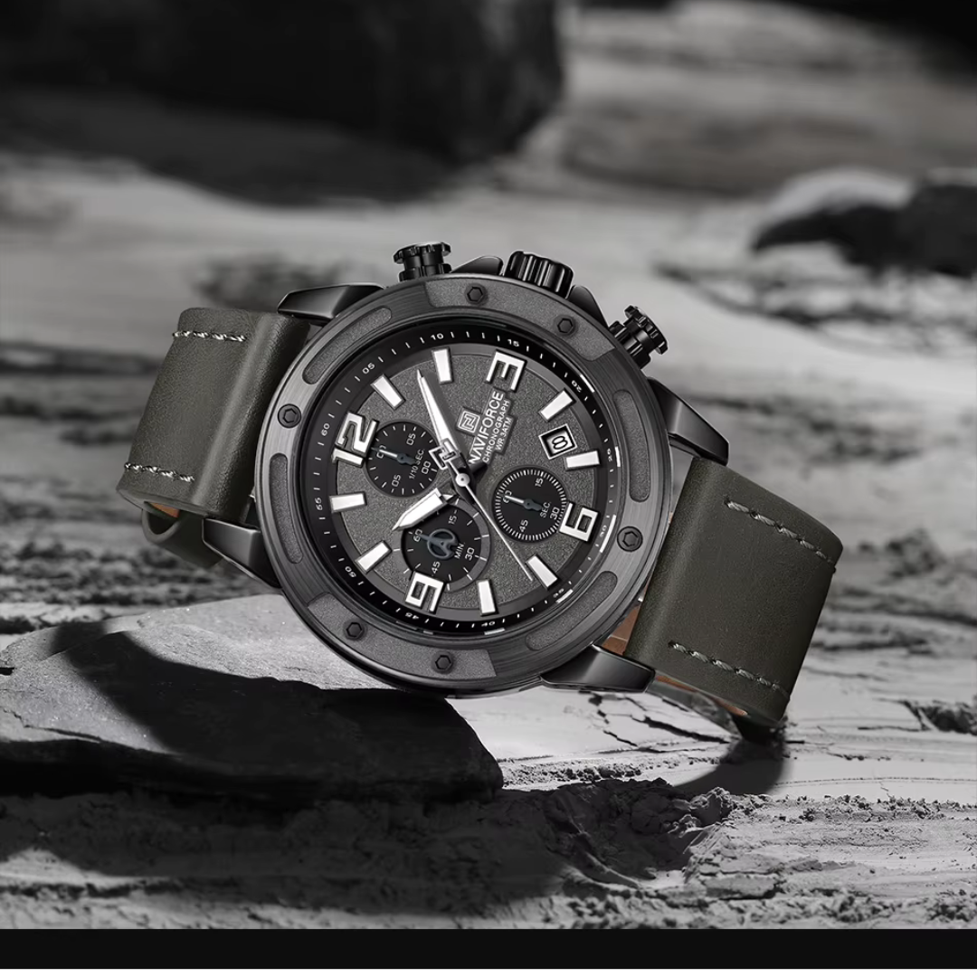 RELOJ NAVIFORCE NF 8074 ORIGINAL NEGRO Y AZUL | NAV-114, NAV-115, NAV-256