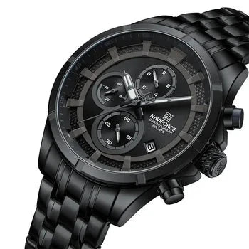 RELOJ NAVIFORCE ACERO NEGRO, PLATEADO | SKU: NAV-96 | NAV-97