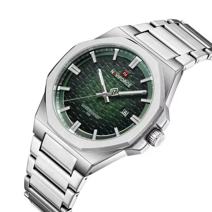 RELOJ ORIGINAL NAVIFORCE - ELEGANTE Y CASUAL - PLATEADO | NAV-155