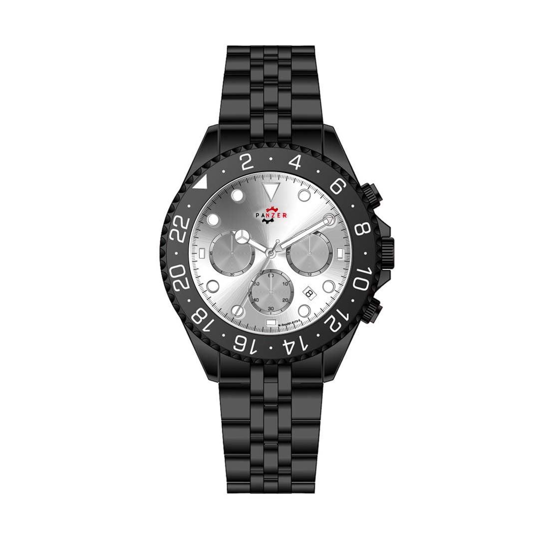 RELOJ PANZER ORIGINAL -  ELGANTE DORADO NEGRO Y PLATA | PAN-26, PAN-27, PAN-28, PAN-46