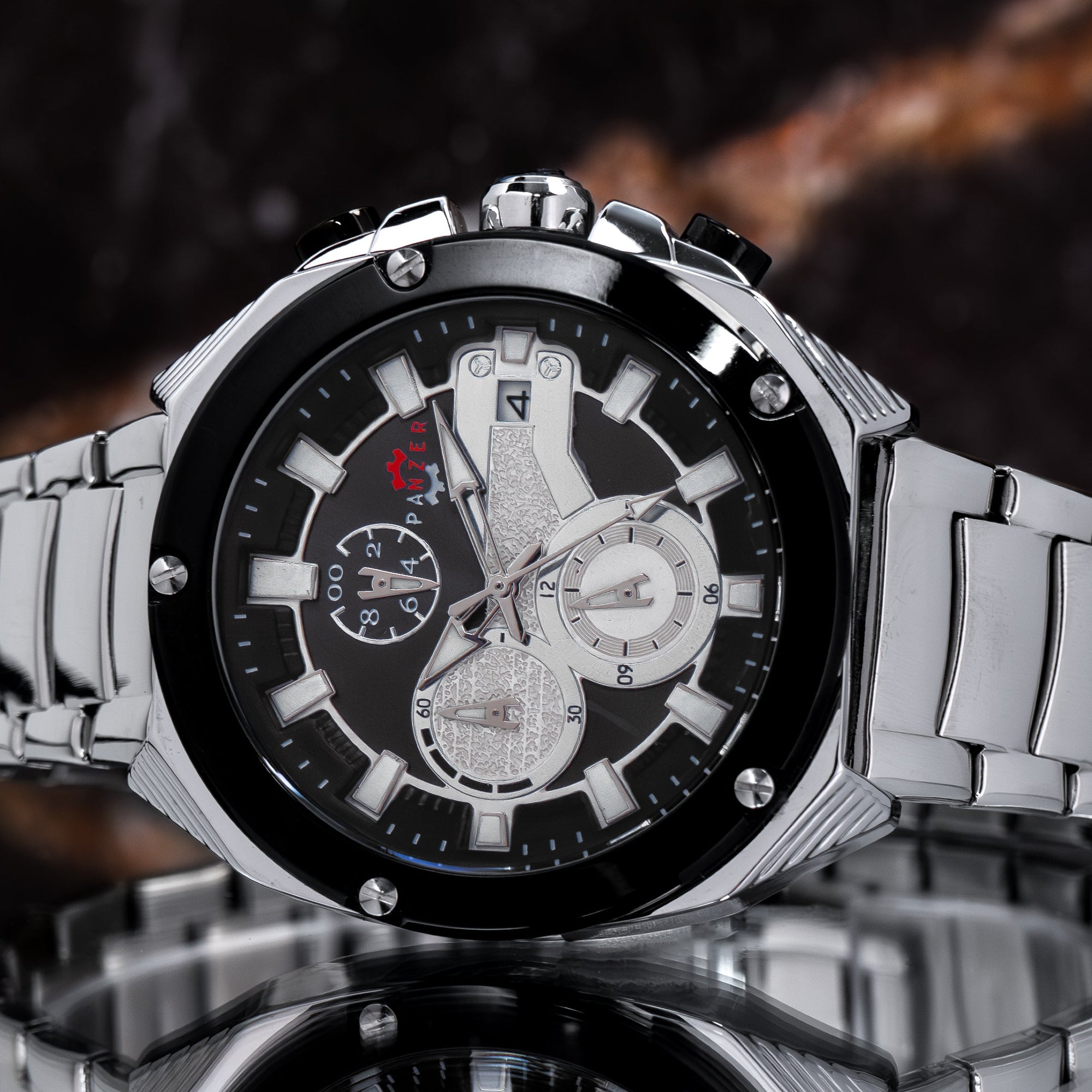 RELOJ PANZER ORIGINAL - ELEGANTE PLATEADO | SKU: PAN-43