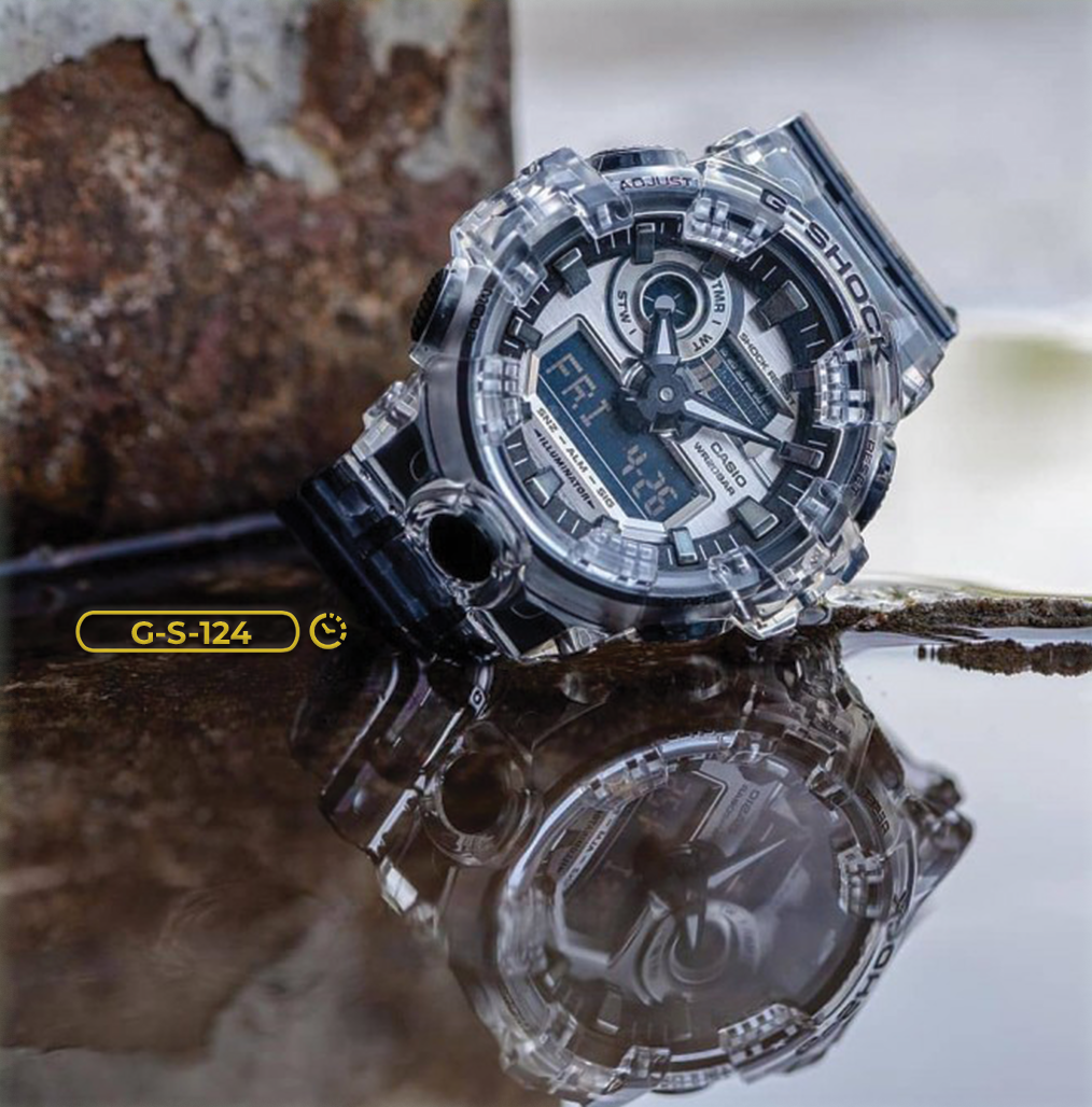 RELOJ G-SHOCK - DISCOVERY TRANSPARENTE | SKU: G-S-124 | G-S-211 | G-S-274 | G-S-101